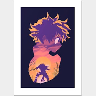 MHA Izuku Midoriya Retro Posters and Art